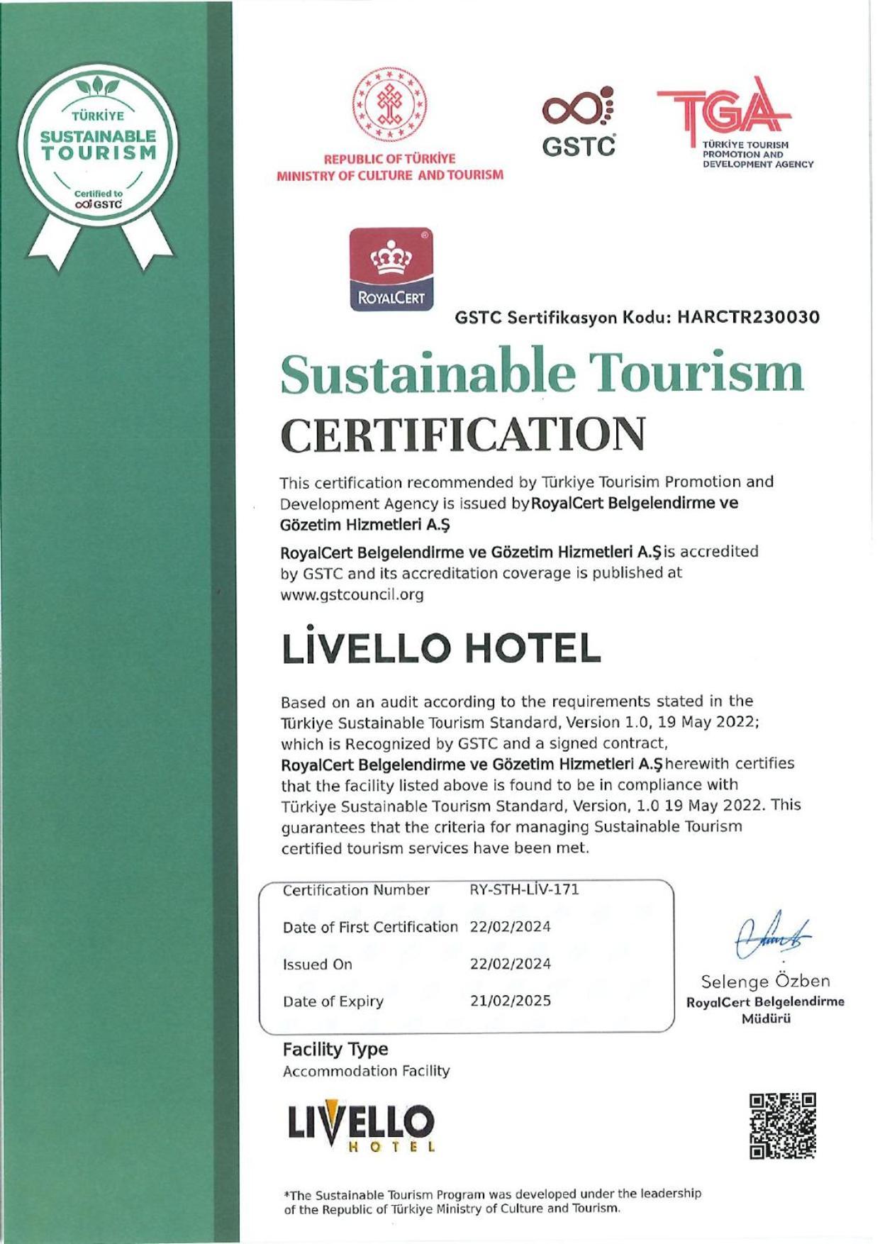 Livello Hotel Istanbul Eksteriør billede